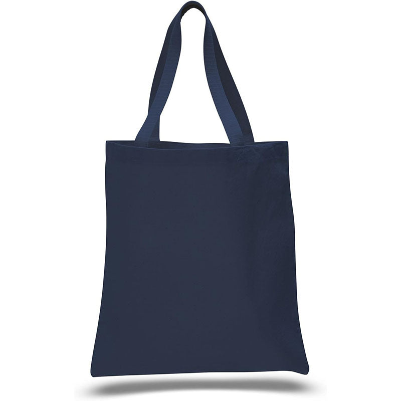 Cotton shopping bag in dark blue with a picture of a German Shepherd