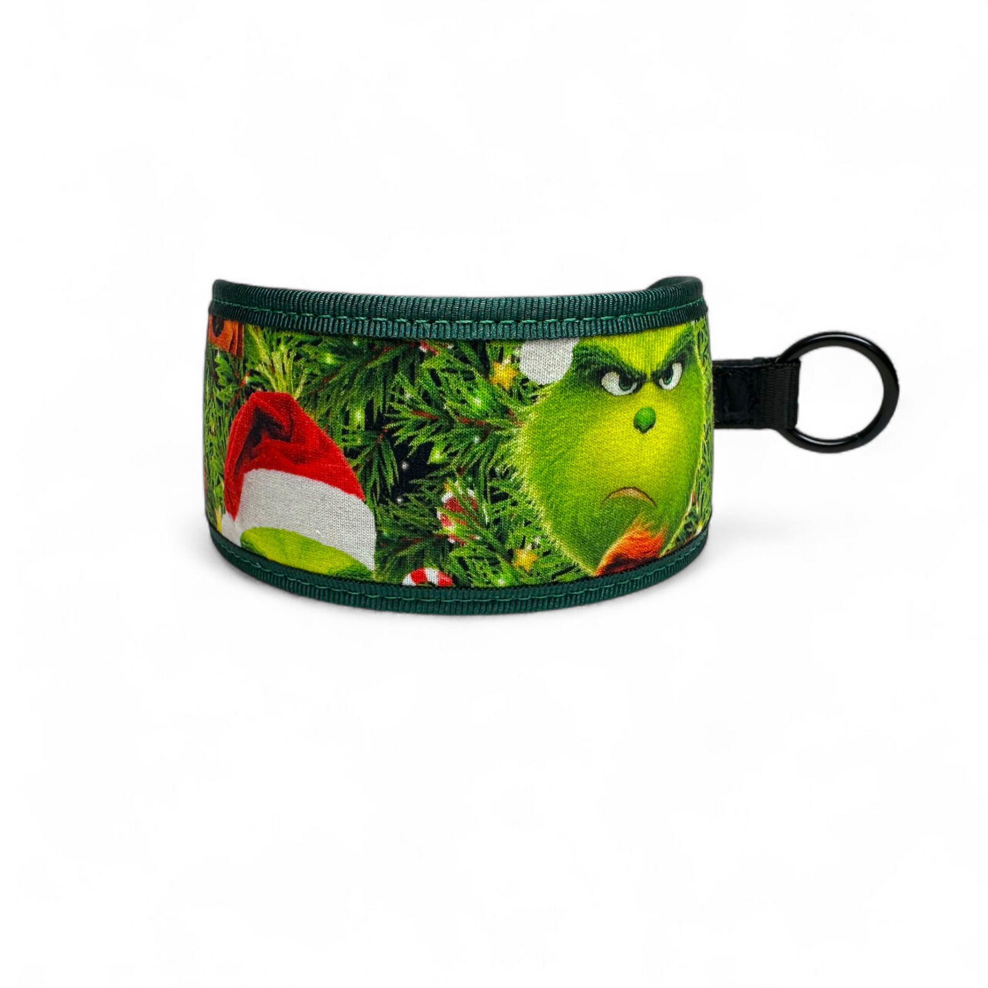 Keychain with Grinch design on a white background