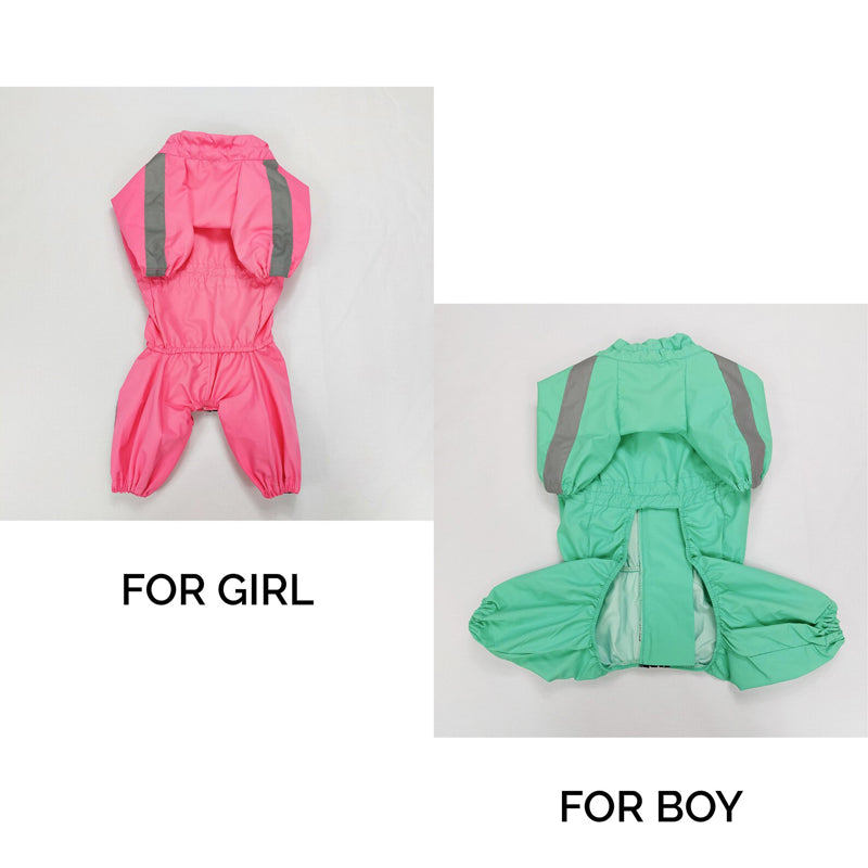 Waterproof Dog Rain Suit “Pink Dream”