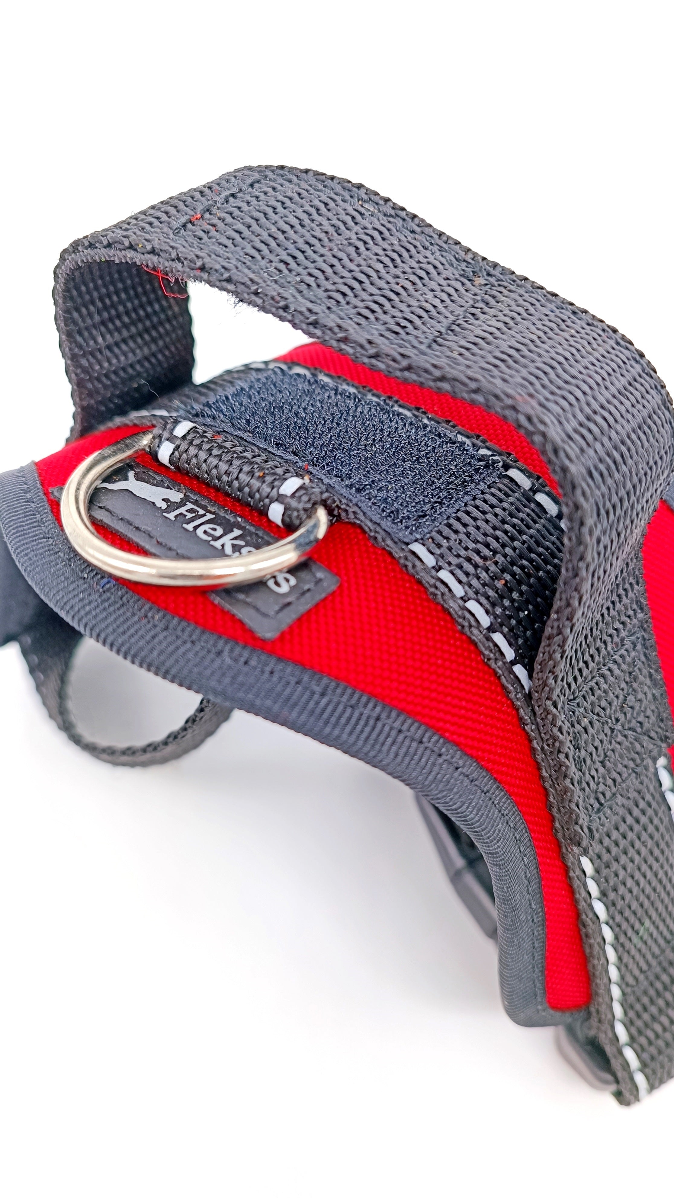 Harness designed for medium and large breed dog with handle Red life