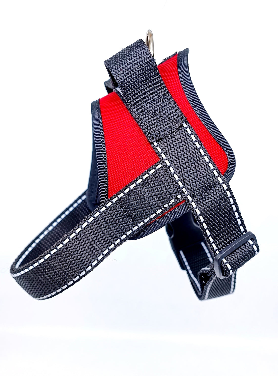 Harness designed for medium and large breed dog with handle Red life
